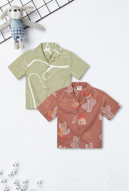 Boys Printed Resort Shirt - Pack of 2