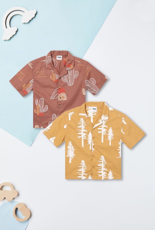 Boys Printed Resort Shirt - Pack of 2