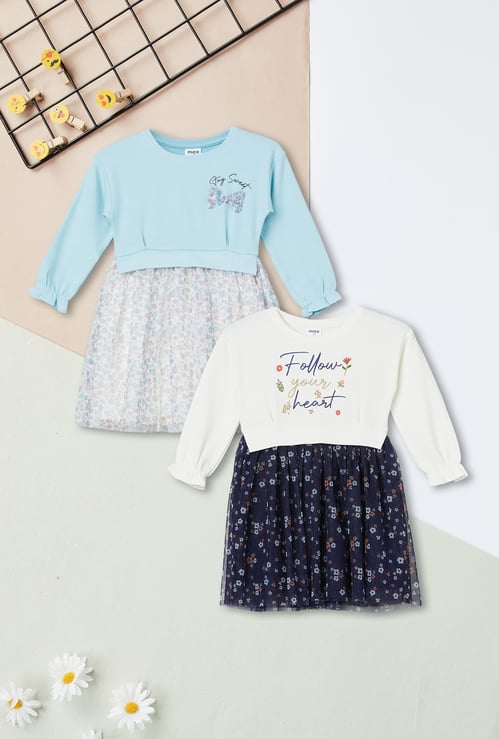 Girls Assorted Dress - Pack of 2