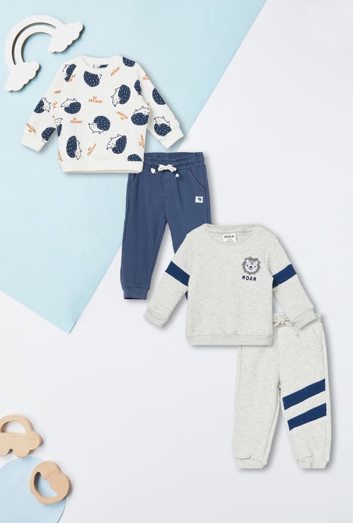 Boys Assorted Joggers Set - Pack of 2