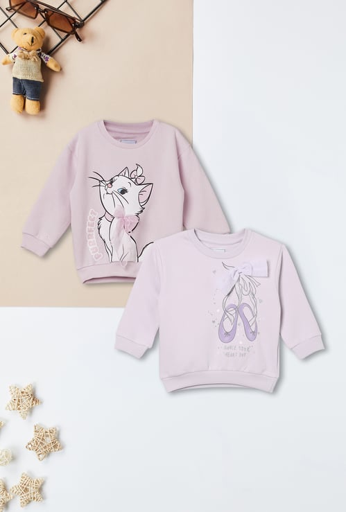 Girls Printed Sweatshirt - Pack of 2