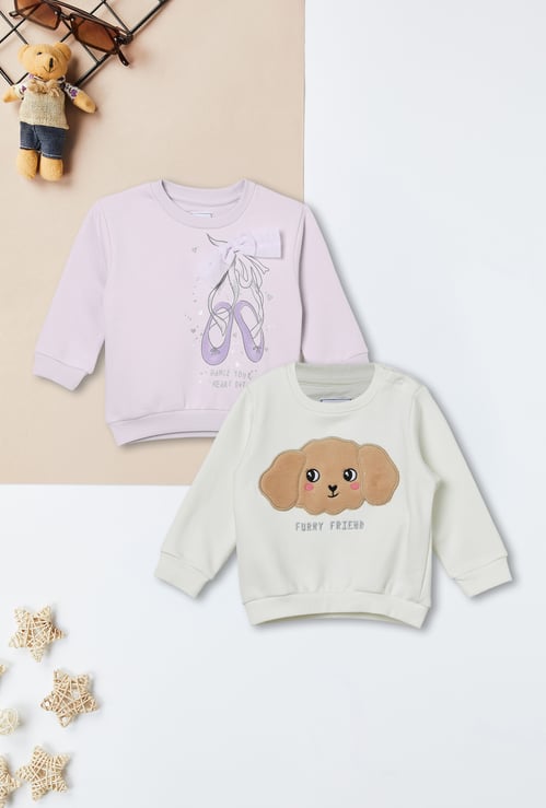 Girls Assorted Sweatshirt - Pack of 2