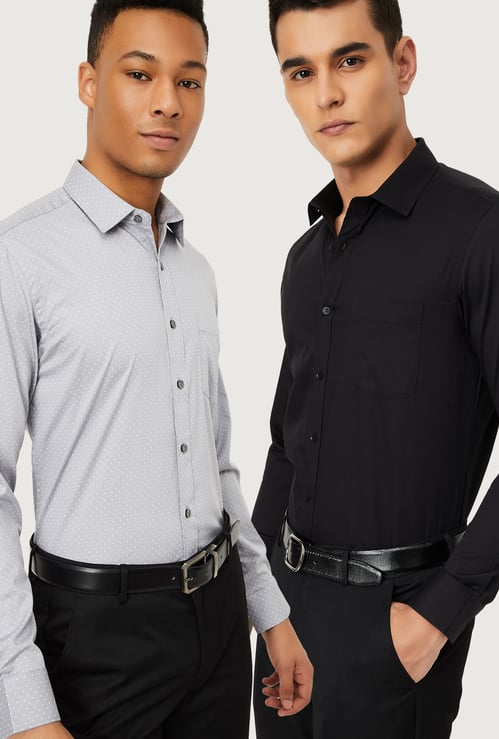 Men Assorted Formal Shirt - Pack of 2