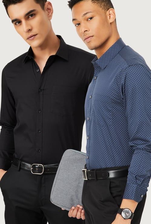 Men Assorted Formal Shirt - Pack of 2