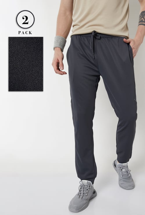 Men Solid Joggers - Pack of 2