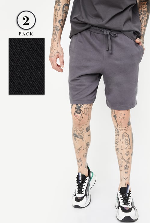 Men Assorted Shorts - Pack of 2