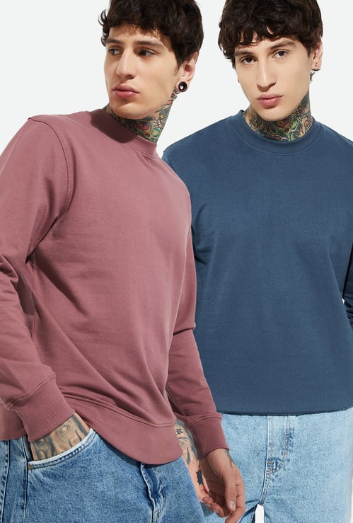 URB_N Solid Pullover Sweatshirt - Pack of 2