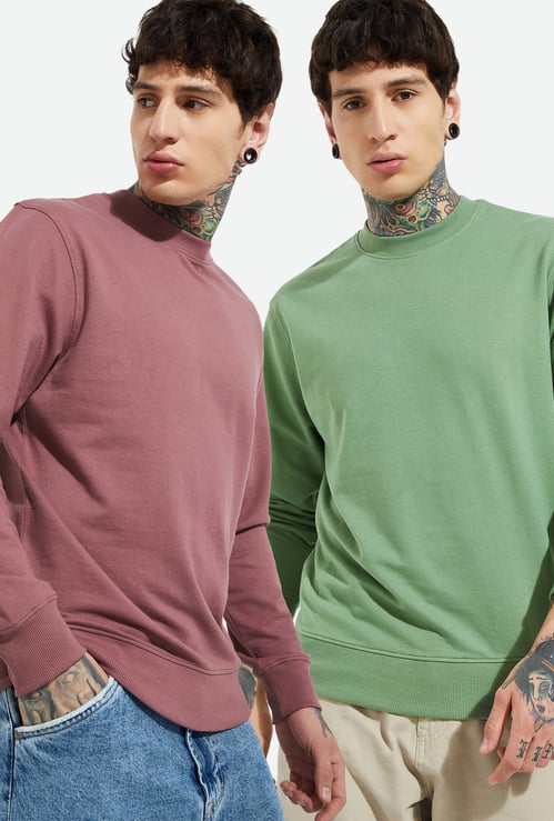 URB_N Solid Sweatshirt - Pack of 2