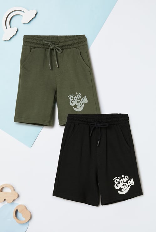 Boys Printed Shorts - Pack of 2