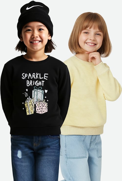Girls Assorted Sweatshirt - Pack of 2
