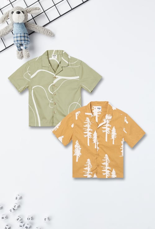 Boys Printed Shirts - Pack of 2