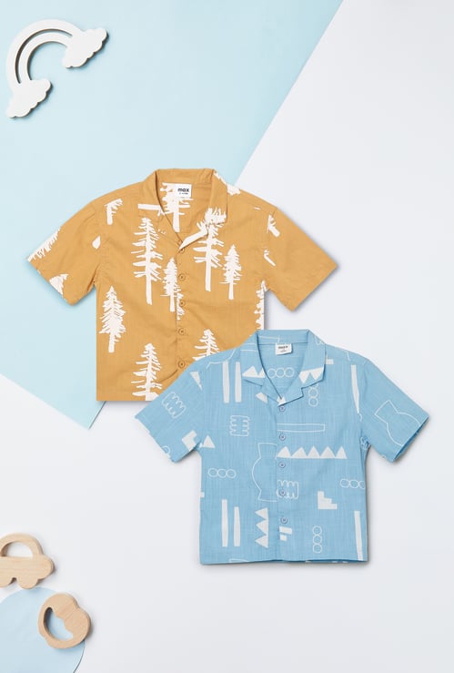 Boys Printed Shirts - Pack of 2