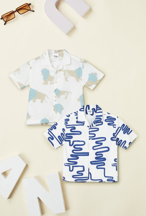 Boys Printed Shirt - Pack of 2
