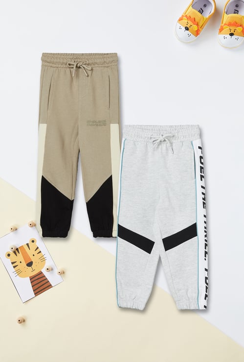 Boys Printed Joggers - Pack of 2