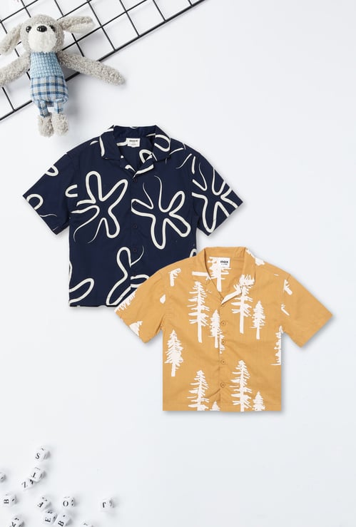 Boys Printed Resort Shirt - Pack of 2