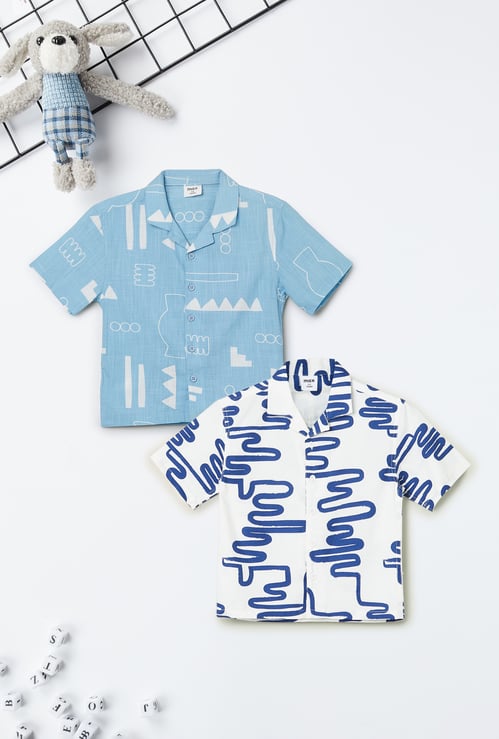 Boys Printed Shirt - Pack of 2