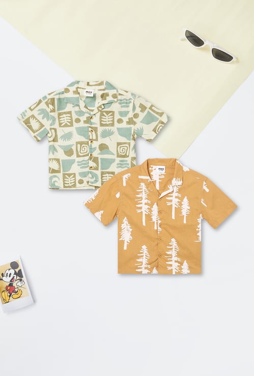 Boys Printed Resort Shirt - Pack of 2