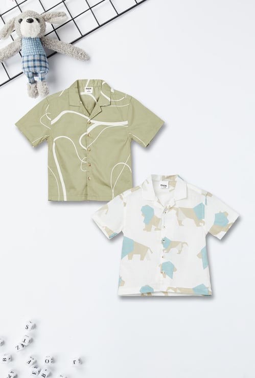 Boys Printed Shirts - Pack of 2