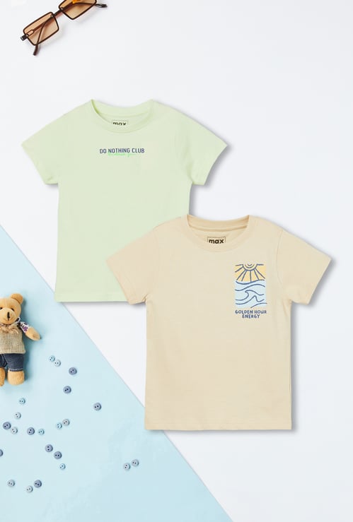 Boys Printed T-shirt - Pack of 2