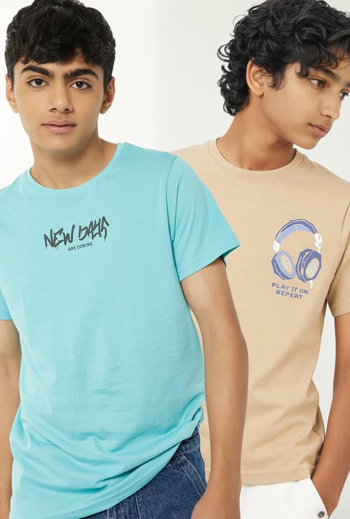 Boys Printed T-shirt - Pack of 2