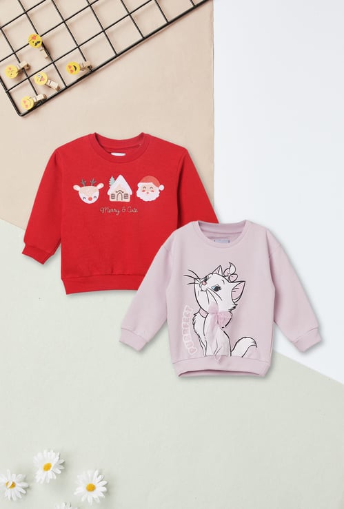 Girls Assorted Sweatshirt - Pack of 2