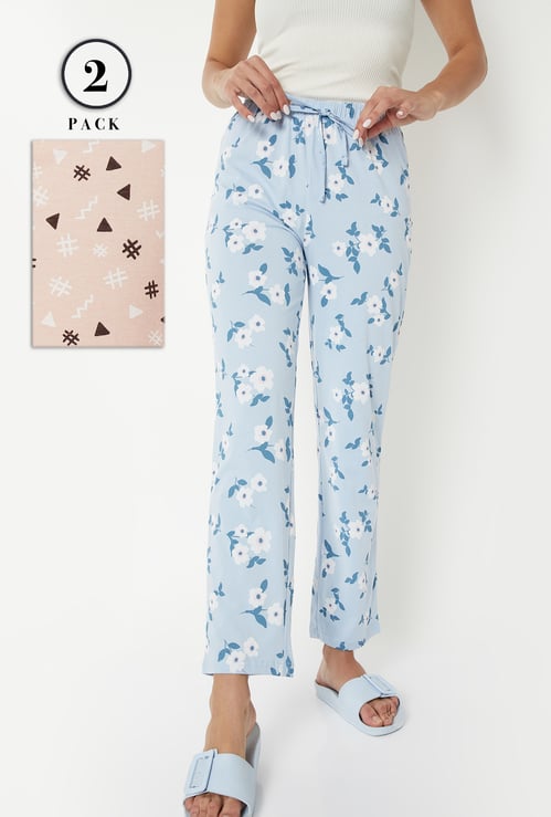 Women Printed Pyjama - Pack of 2