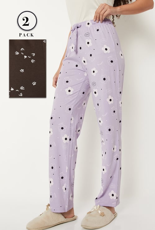 Women Printed Pyjamas - Pack of 2