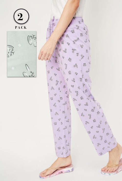 Women Printed Pyjamas - Pack of 2