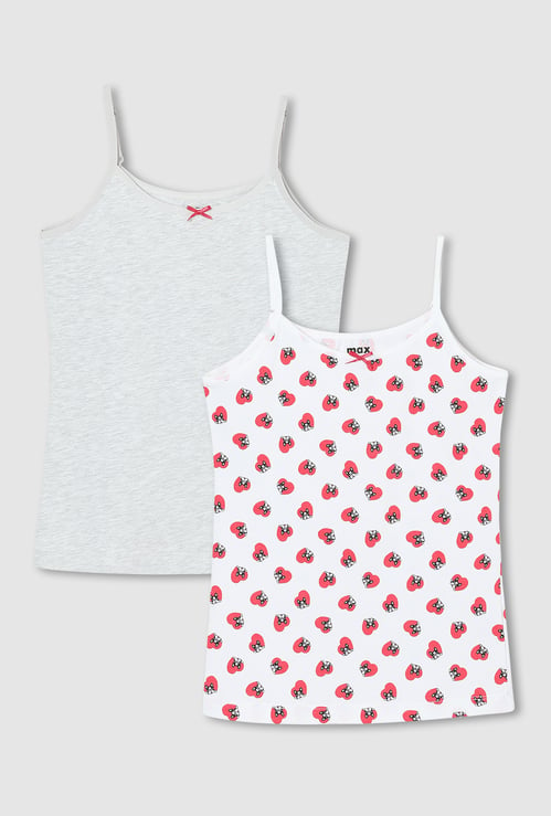 Girls Cotton Camisole - Pack of 2