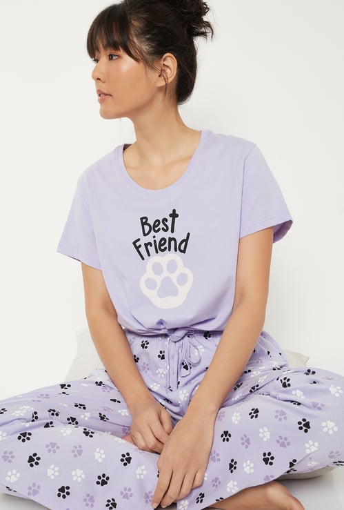 Women Printed PJ Set