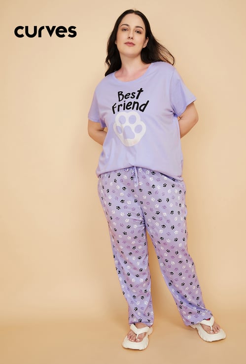 Women Printed PJ Set