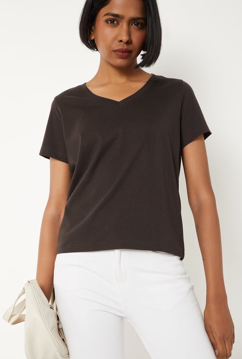 Women Heathered T-shirt