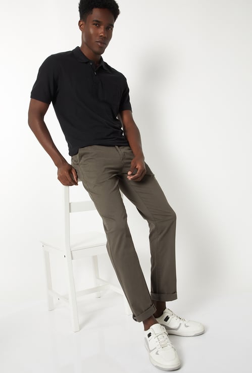 Men Slim Fit Stretch Chinos