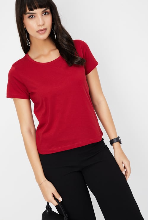 Women Solid T-shirt
