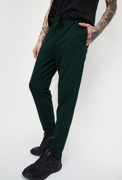 Men Solid Athleisure Track Pants
