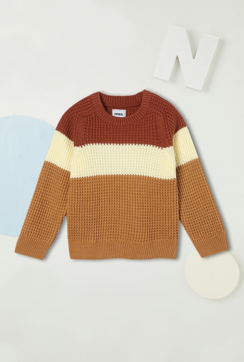 Boys Colourblocked Sweater