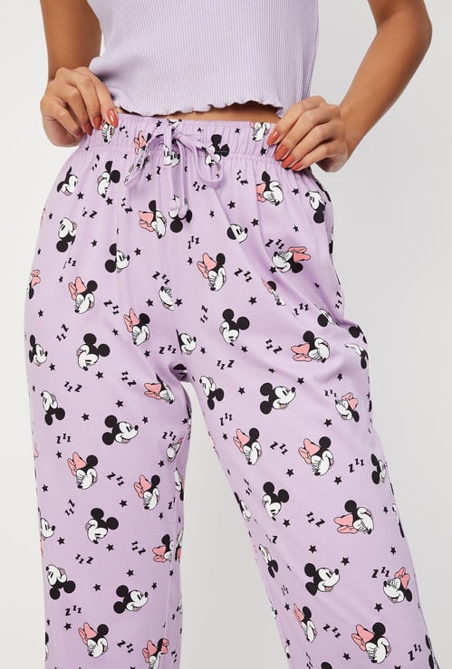 Women Mickey Print Pyjamas