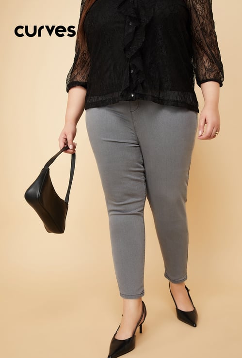 Women Solid Jeggings