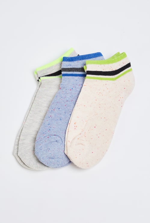 Girls Ankle Length Socks - Pack of 3