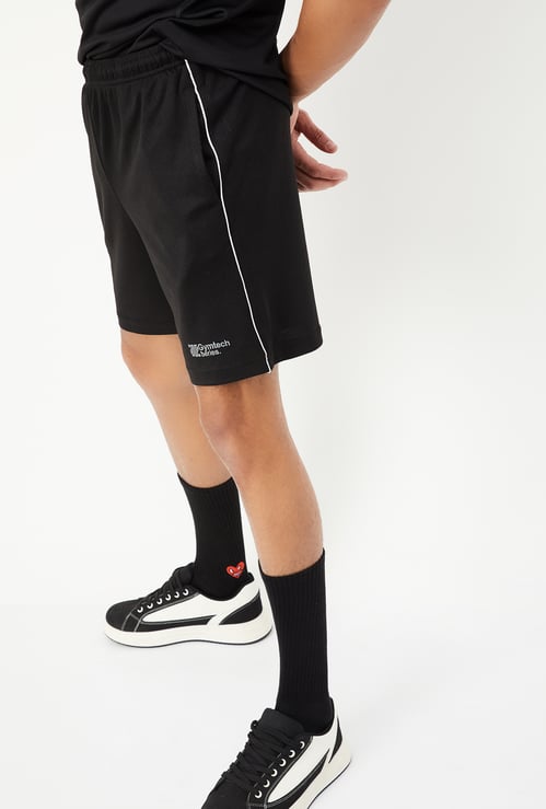 Men Textured Athleisure Shorts