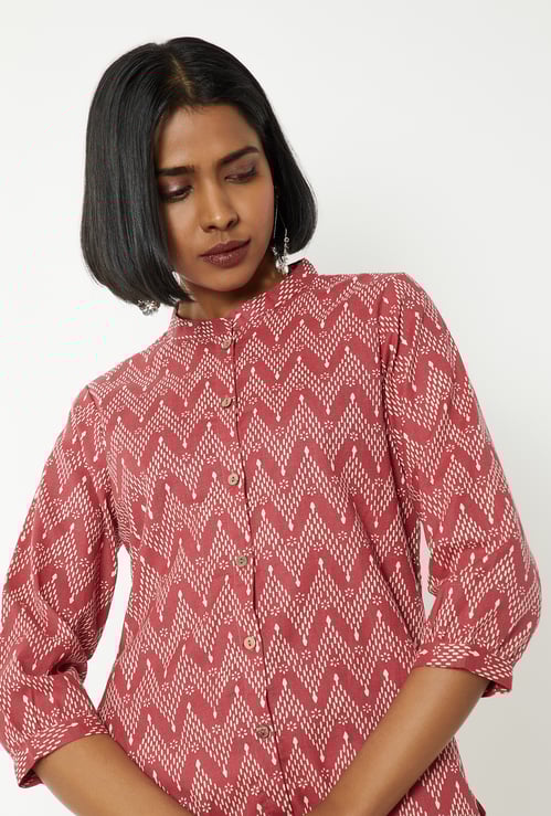 Women Printed Straight Short Kurti