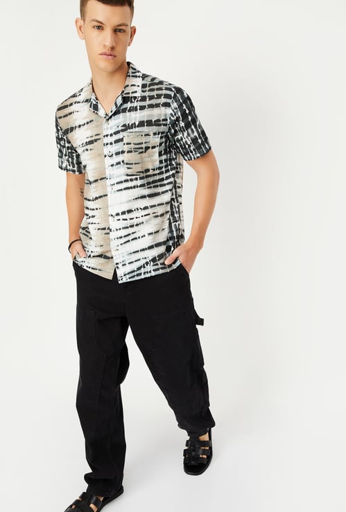 Men Tie & Dye Short Kurta