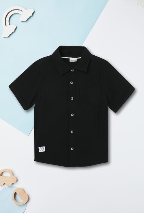 Boys Crinkled Casual Shirt