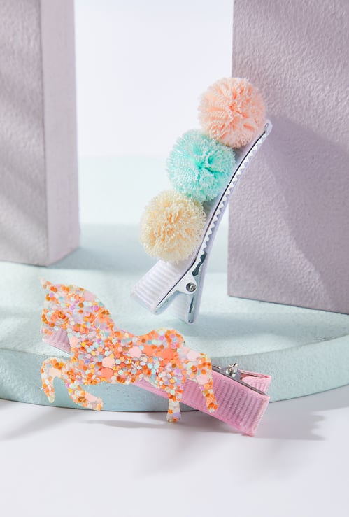 Girls Embellished Alligator Clips - Pack of 2