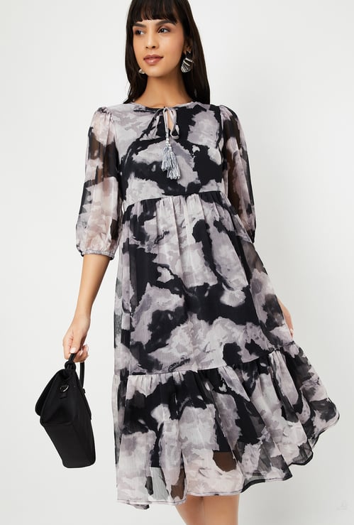 Women Printed Midi Dress