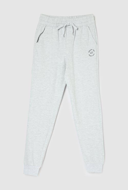 Boys Solid Knit Joggers