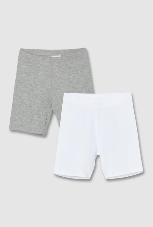 Girls Knit Shorts - Pack of 2