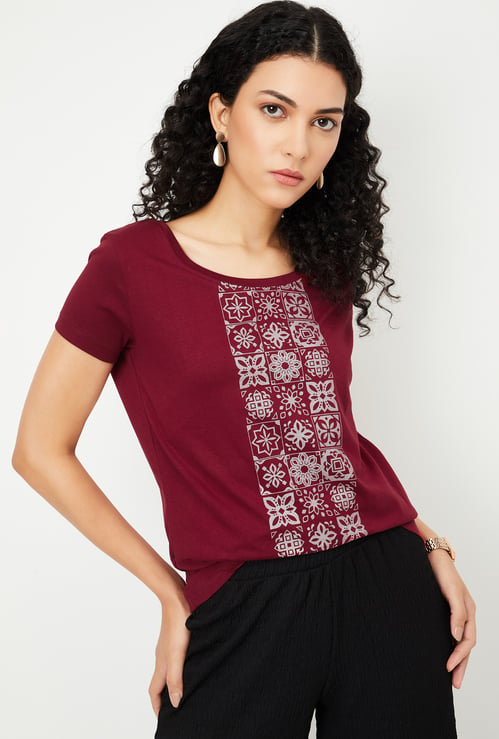 Women Graphic Printed T-shirt