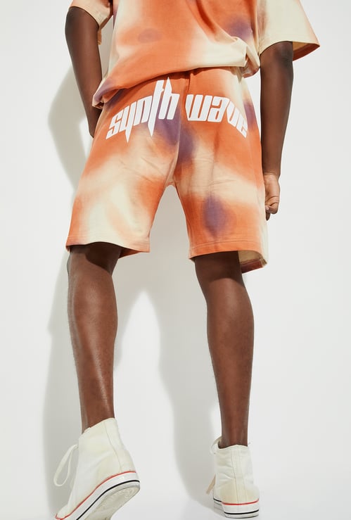 URB_N Men Regular Fit Tie & Dye Shorts