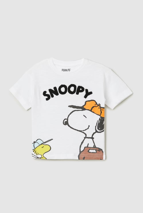 Boys Snoopy Print T-shirt
